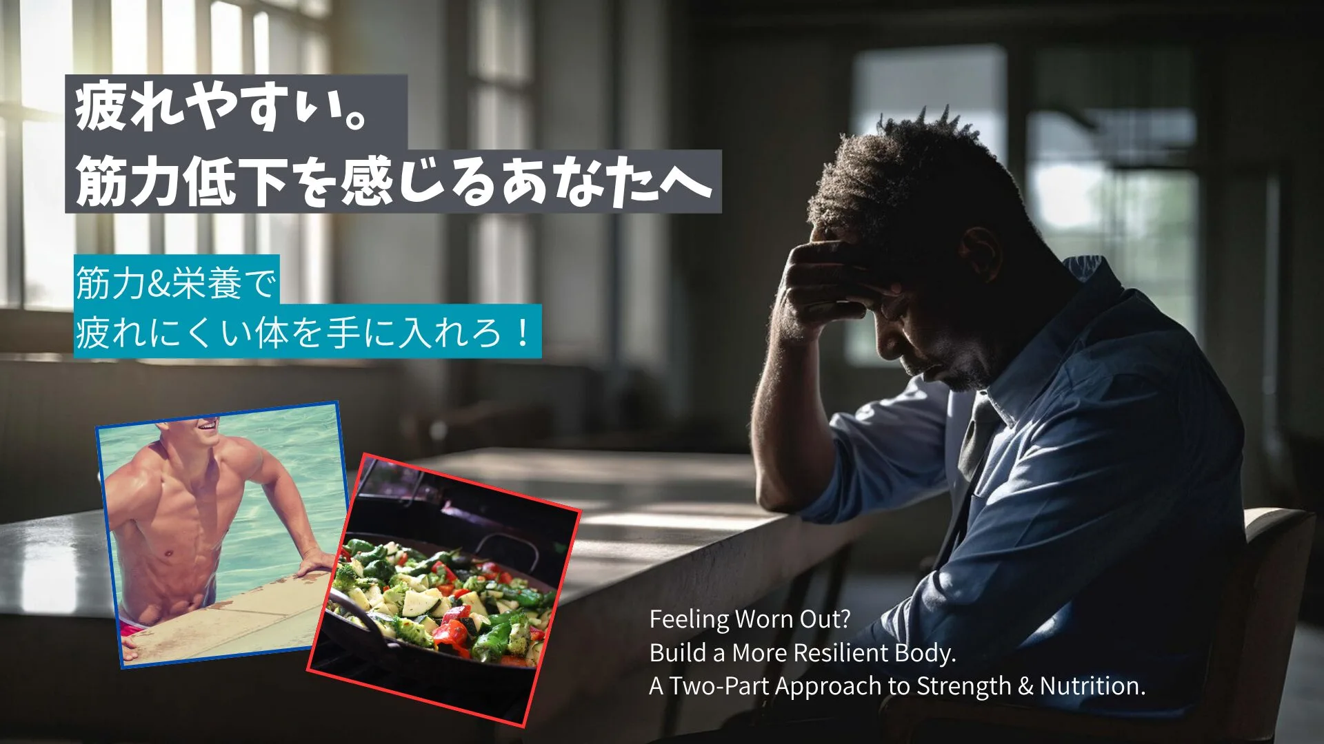 疲れやすい・栄養不足・筋力低下を感じるあなたへ｜疲れにくい体を作る筋力＆栄養のWアプローチ